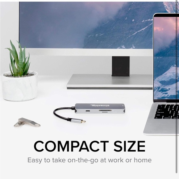 Plugable USB-C Hub 7-in-1, Driverless USB C Hub - Picture 7 of 9